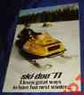 Bs129 1977 Snowmobile Brochure Dealer Ski-doo Vtg Sales