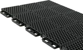13612-1 Caliber Protech Smooth Flooring - Black 24 Pcs