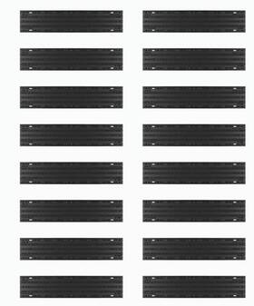 Caliber Cbr-13384 9 Inch W Lowpro Atv/snowmobile Trailer Edge Glides - 16 Pack