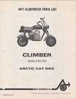 2380002 Cat Manual 1971 Arctic 942 Climber Parts Bike