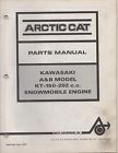 Kt-150-292 Cat Arctic 269 Kawasaki Snowmobile Parts .. 1971 Manual