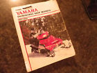 Clymer Yamaha Snowmobile Shop Manual Repair 1984-1989 450 Pages 024185750383