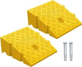 Dcy1 Deshitong 2pack Curb Ramp Portable Lightweight Heavy Duty 2.76 Inch High Yellow