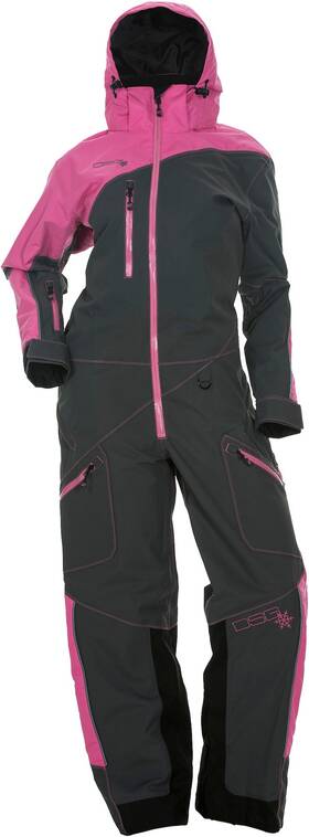 99338 Dsg Monosuit With Drop Seat - 2x-large Pink/grey