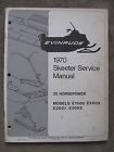 E2001 E2000 E2005 Manual Repair E1500 Service Skeeter Snowmobile 1970 Evinrude