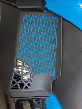 Ackp-01 Everett Products 2024-2025 Arctic Cat Catalyst Snowmobile Knee Pads Console Bumpers - Blue/black