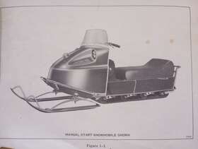 27047 Evinrude 1970 Snowmobile Service Shop Manual Cover Missing/taped