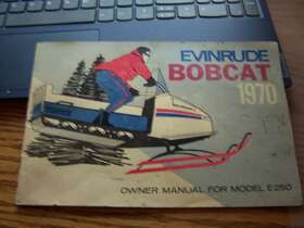 405248 Evinrude 1970 Bobcat Snowmobile Owners Manual For E250