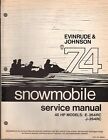 J-264rc Evinrude Hp Snowmobile -264rc 45 Johnson Manual 1974 Service 623