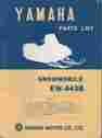 Ew-643b Snowmobile Yamaha 1973 Parts Manual 960