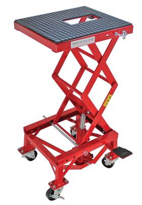 5001.5083 Extreme Max 814166026244 Ultra-stabile Hydraulic Motorcycle Lift Table With Foot