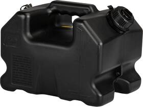 300-01900 Firepower Black High Impact Polyethylene Stackable Container - 2.5 Gallon