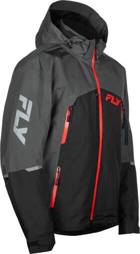 470-4108m Fly Racing Incline Jacket Grey/black Medium Waterproof And Breathable