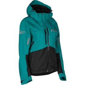 470-5212m Fly Racing Snow Womens Carbon Jacket - Deep Lake/black Medium