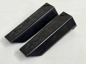 2876984 Fox Racing Shox Billet Aluminum Flames Snowmobile Front Shock Guards Covers Arctic Cat Ski-doo