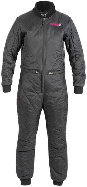 182907-1000-12 Fxr Racing Thermal Dry Active Womens Monosuits Removable Liner 12 Black