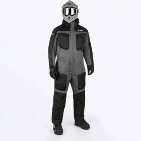 222839-0810-15 Fxr Racing Excursion Monosuits Xl Short Charcoal/black