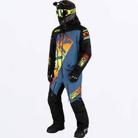 232803-1003-22 Fxr Racing Cx F.a.s.t. Ins Monosuit 23 3xl Black/steel/inferno