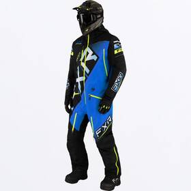 232803-1040-07 Fxr Racing Cx F.a.s.t. Ins Monosuit 23 S Black/blue/hivis