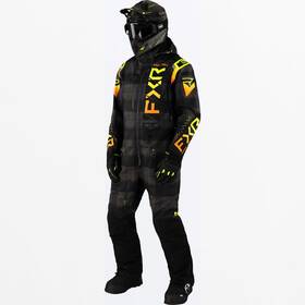 232836-1226-13 Fxr Racing Helium Insulated Monosuit 23 L Black Plaid/inferno