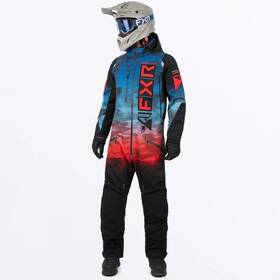 232836-4021-07 Fxr Racing Helium Insulated Monosuit Sm Blue/red Haze