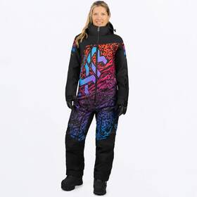 232941-1091-16 Fxr Racing Cx F.a.s.t Insulated Womens Monosuit 16 Black