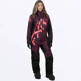 232941-2793-08 Fxr Racing Cx F.a.s.t Insulated Womens Monosuits 8 Purple