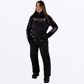 232947-1284-04 Fxr Racing Womens Maverick Lite Monosuit 23 4 Blk Camo/muted Grape Fade