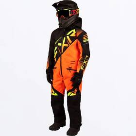 233015-1026-16 Fxr Racing Cx Youth Monosuits 16 Black/hi-vis