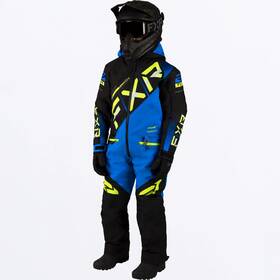 233015-1040-14 Fxr Racing Cx Youth Monosuits 14 Blue/hi Viz