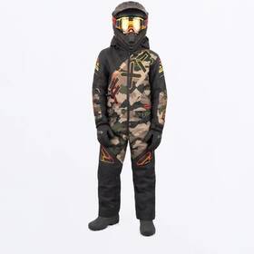 233015-7610-14 Fxr Racing Cx Youth Monosuits 14 Brown
