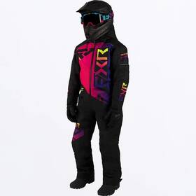233019-1065-10 Fxr Racing Helium Youth Monosuit 10 Black/neon Fusion
