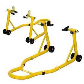 Garvee 0j9lc9v1-ai Heavyduty Motorcycle Stands 900 Lb Front And Rear Wheel Lift Combo Universal