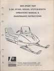 Gte300 Gt370 Rupp Gt300 Sno-sport -281 Operation 537 Maintenance Gte370 1969