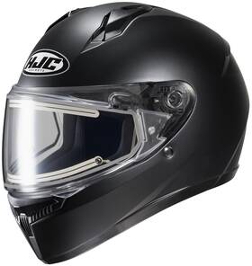 1225013503 Hjc - C10 Electric Full Face Snowmobile Helmet Semi-flat Black Xsm