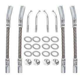 Gb-116-4-jl Htostar Racing Universal Snowmobile Ice Scratchers Kit Compatible With Polaris Arctic-cat Sk