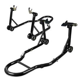 Jack Boss Asm05014-2-b Motorcycle Stand Lift 1100lb Rear U L Fork Swingarm Spool 2 Pack Black Universal