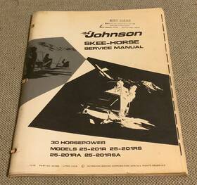 25-201rsa Johnson 1970 Snowmobile Skee-horse Service Manual 25-201r 25-201rs 25-201ra &