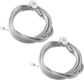 Lfmot001558 Laformo Pair 2 Enclosed Cargo Trailer Ramp Door Cable Replacement Kit Cables Silver
