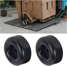 Lainloy-lnoy-103 Lainloy Trailer Ramp Door Bumper 2.5 Inch Round Rubber Bump Stops With 7/16 2pcs Black