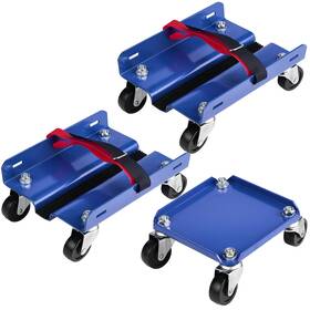 Likedeal Mn69000092 Snowmobile Dolly Set Max Supporting Up To 1500lbs With 2 Inch Swivel Caster Blue