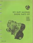 19285 List 540 Parts Manual Engine 1971 Magnum Rupp Rare