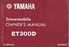 Lit-12628-00-23 Yamaha 1980 Enticer Et300d Snowmobile