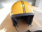 Lm28575 Vintage Ski-doo 40011 Yellow Black Helmet Model Stripe 1972