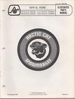 0185-055 Manual Arctic 591 Parts 1975 El Cat Snowmobile Tigre