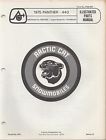0185-051 Manual Parts 585 Cat 1975 Snowmobile 440 Panther Arctic