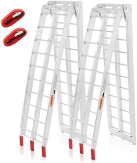Ndga86193-1500lbsatvps Mrrwibh 2pcs 7.5ft Folding Motorcycle Aluminum Arched Atv Loading Ramps Lb