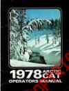 N2254-099 Cat Kitty Operators 1978 Arctic Snowmobile Manual 833