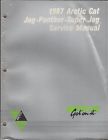 N2254-351 Super Snowmobile Service Cat Jag Manual 494 Panther Arctic 1987