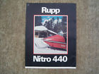 Poster1976 Original Snowmobile Vintage 440 Nitro Rupp Literature Brochure Dealer